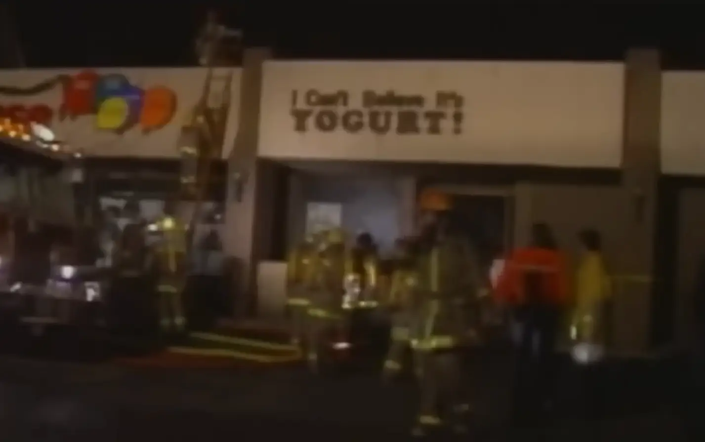 Emergency services at the scene of the horrific crime in 1991 (YouTube/TODAY)