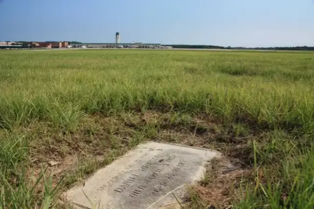 Relatives Daniel Hueston and John Dotson are also buried close by (Savannah/Hilton Head Airport)