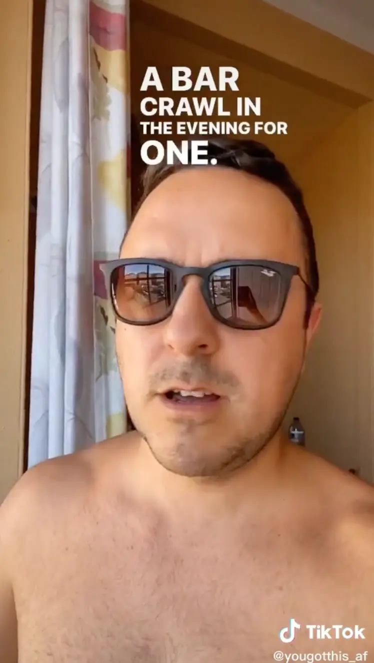 The other lads' return flight was cancelled, meaning Af had to go it alone.