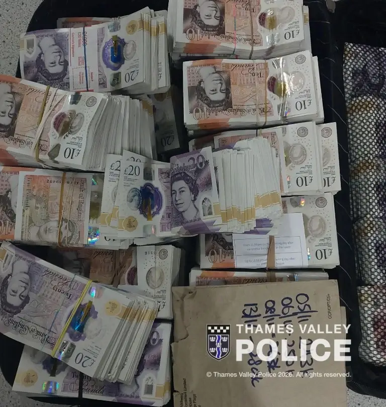 Cash police found on raids of Ali's properties (Thames Valley Police)