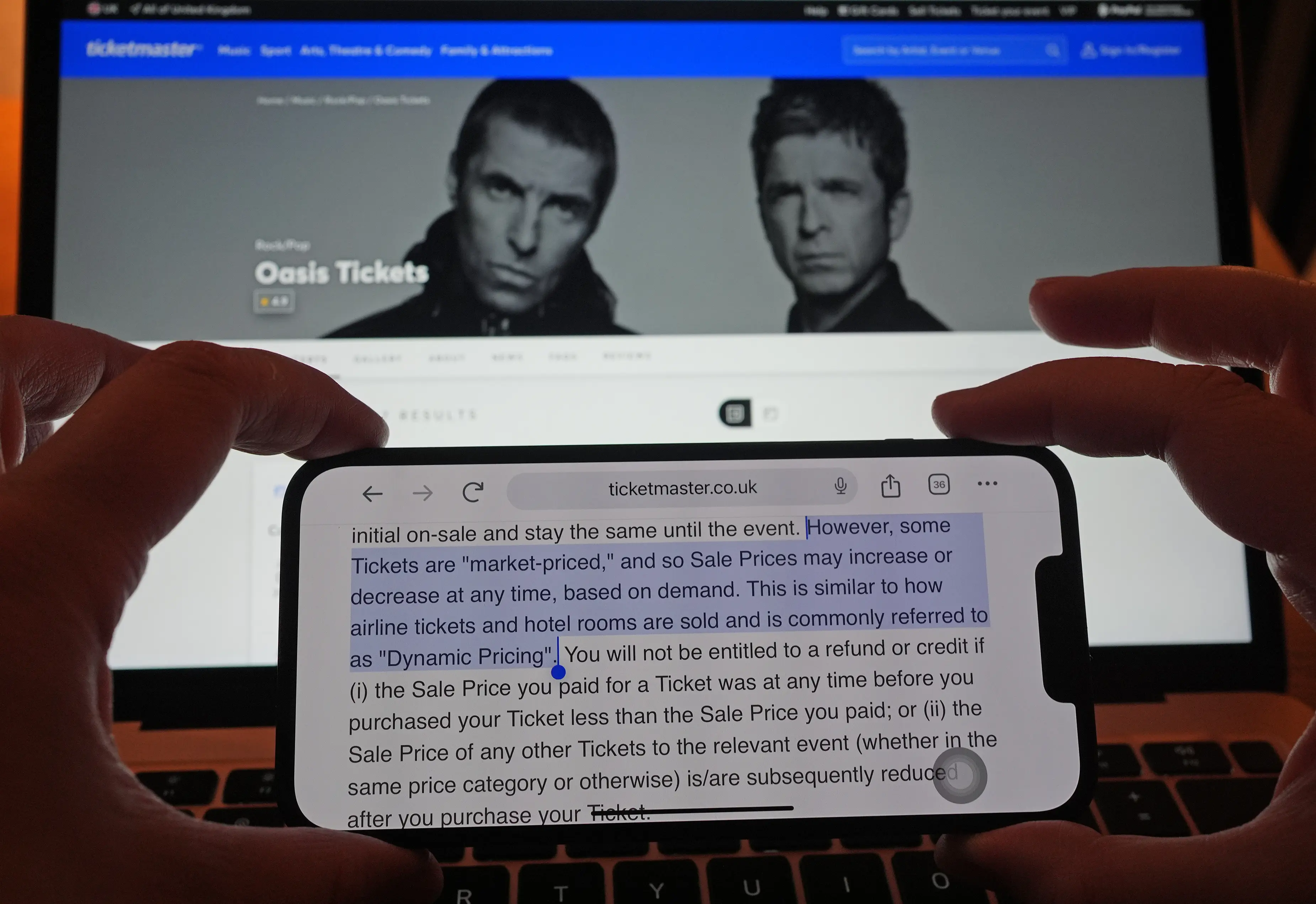 A legal professional has claimed fans can take legal action against Ticketmaster (PA)