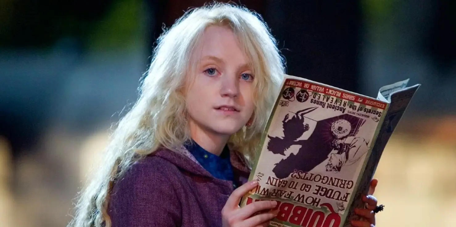 Evanna Lynch as Luna Lovegood in Harry Potter (Warner Bros)