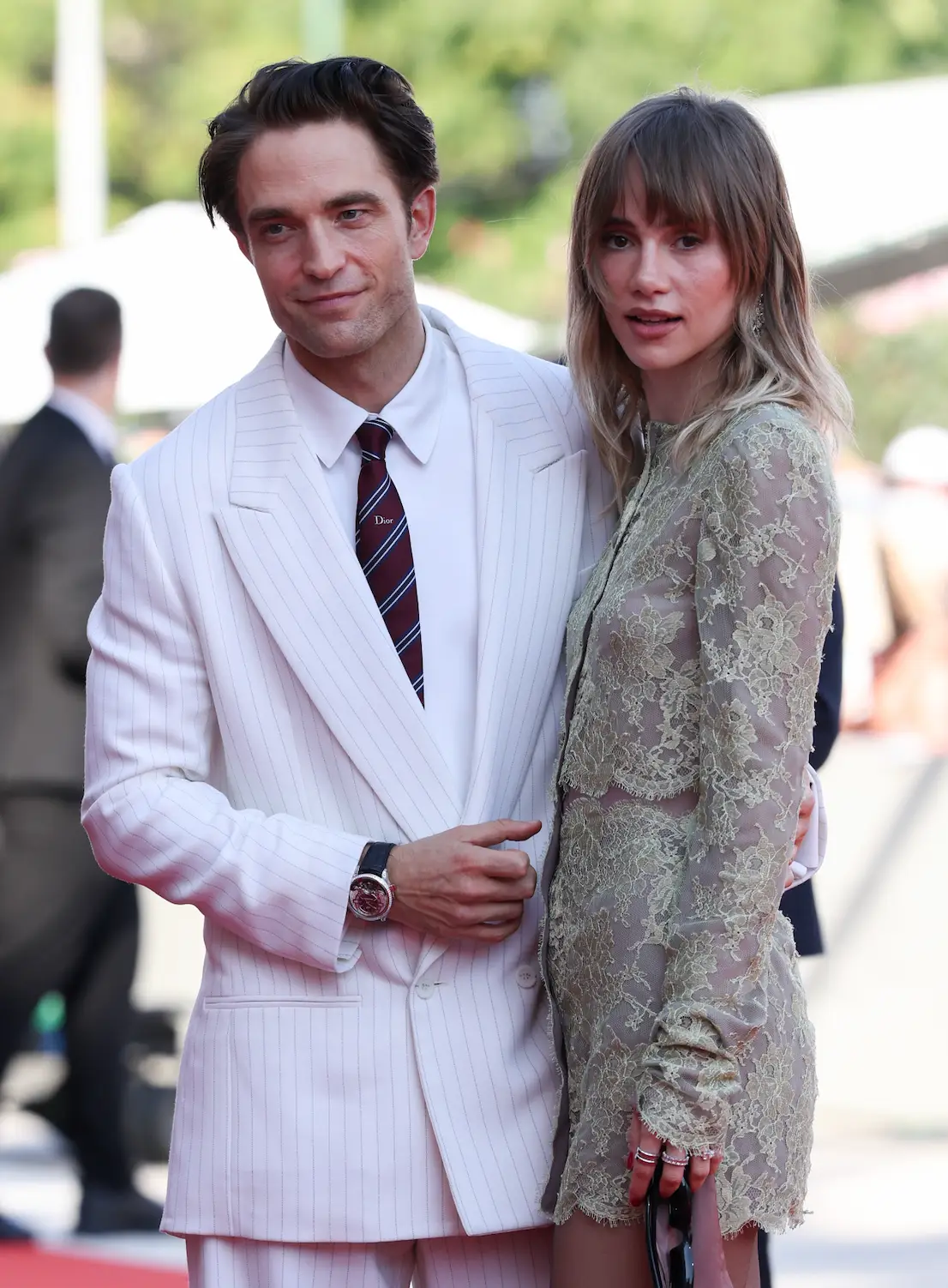 The couple looked loved-up on the red carpet (Pascal Le Segretain/Getty Images)