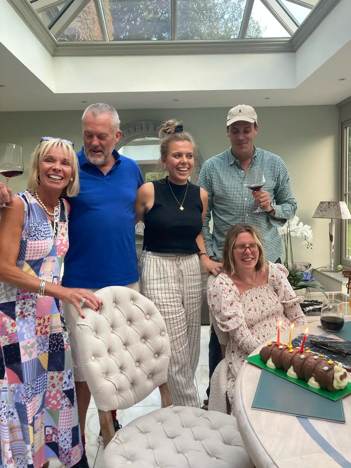Gemma (seated) celebrating her birthday in 2023 with parents Susie and Andrew, and siblings Jess and Ben (PA Real Life)
