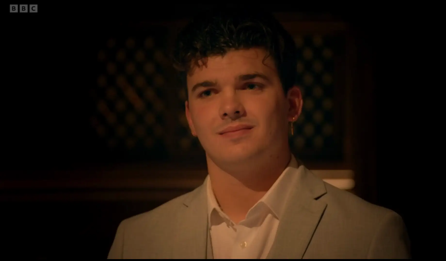 Harry Clark managed to secure a Traitor win after winning the trust of fellow contestant Mollie Pearce (BBC/The Traitors)