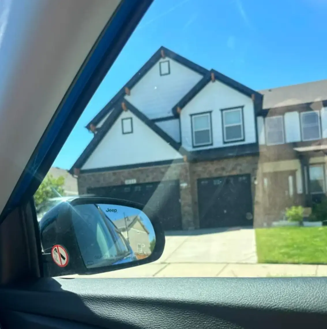 The home was once all brown outside.