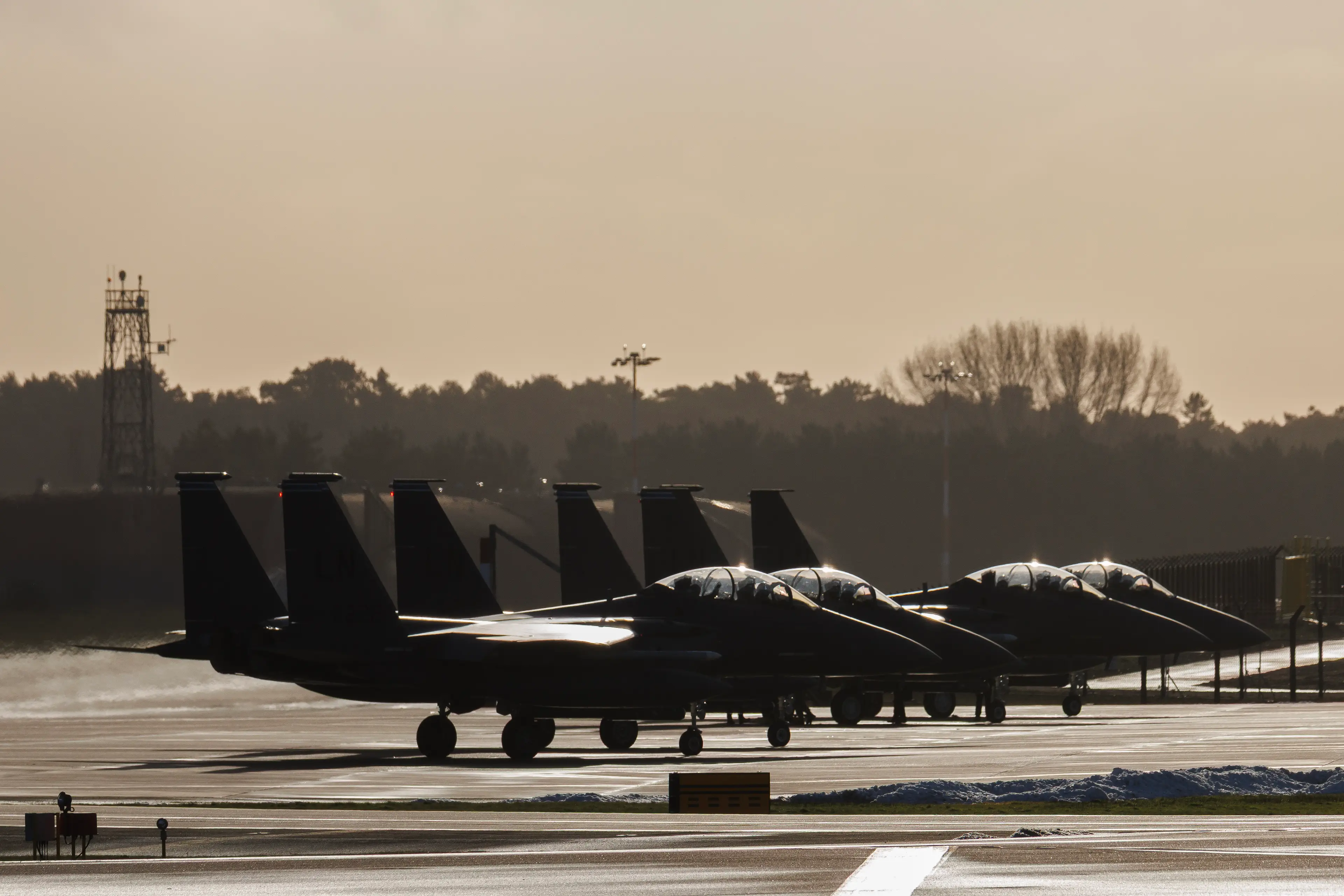 Fighter planes stationed at RAF Lakenheath, which could be a targeted location for the Russian agenda (Dan Kitwood/Getty Images)