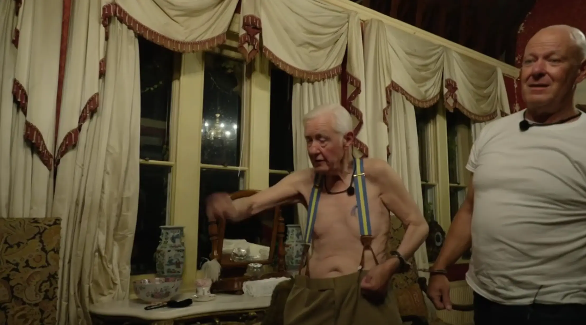 The 79-year-old proceeded to have a temper tantrum over his phone (Channel 4)