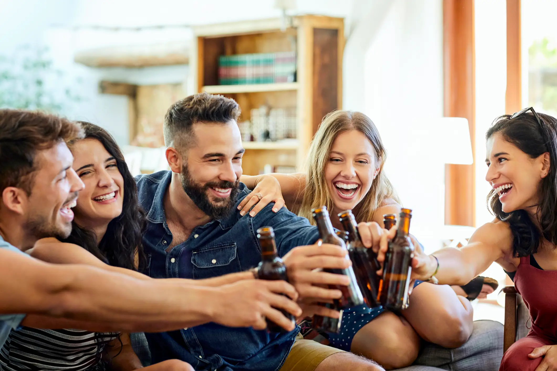 Avoiding alcohol at social events is a big test according to Corey (Getty Stock)