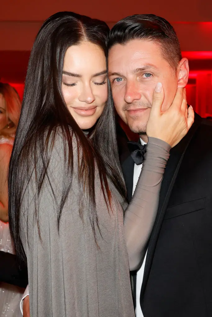Adriana Lima with her partner Andre Lemmers (Franziska Krug/Getty Images for Mon Cheri)