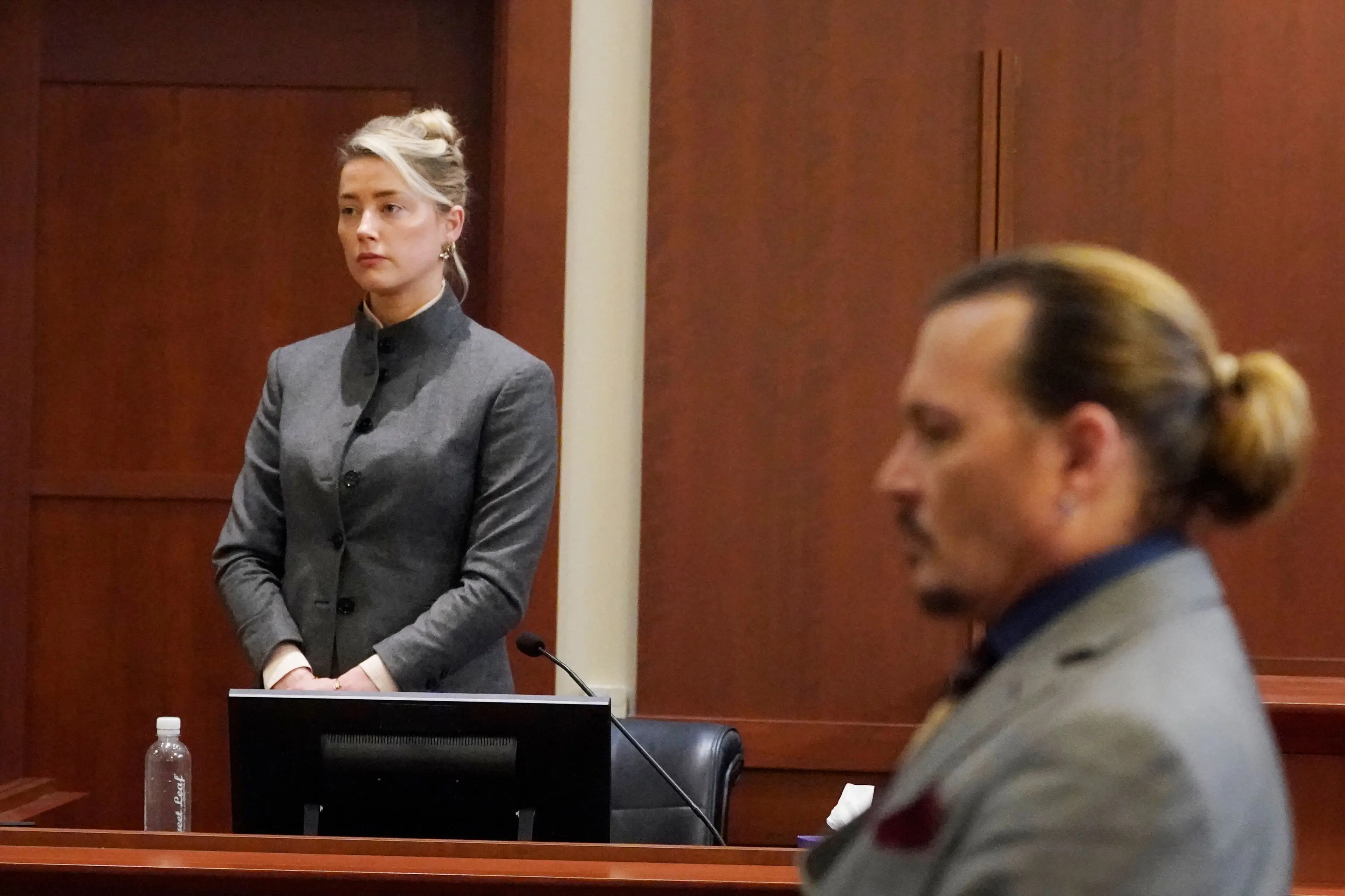 Depp carried out the suit against Heard after she called him an abuser in an op-ed (STEVE HELBER/POOL/AFP via Getty Images)