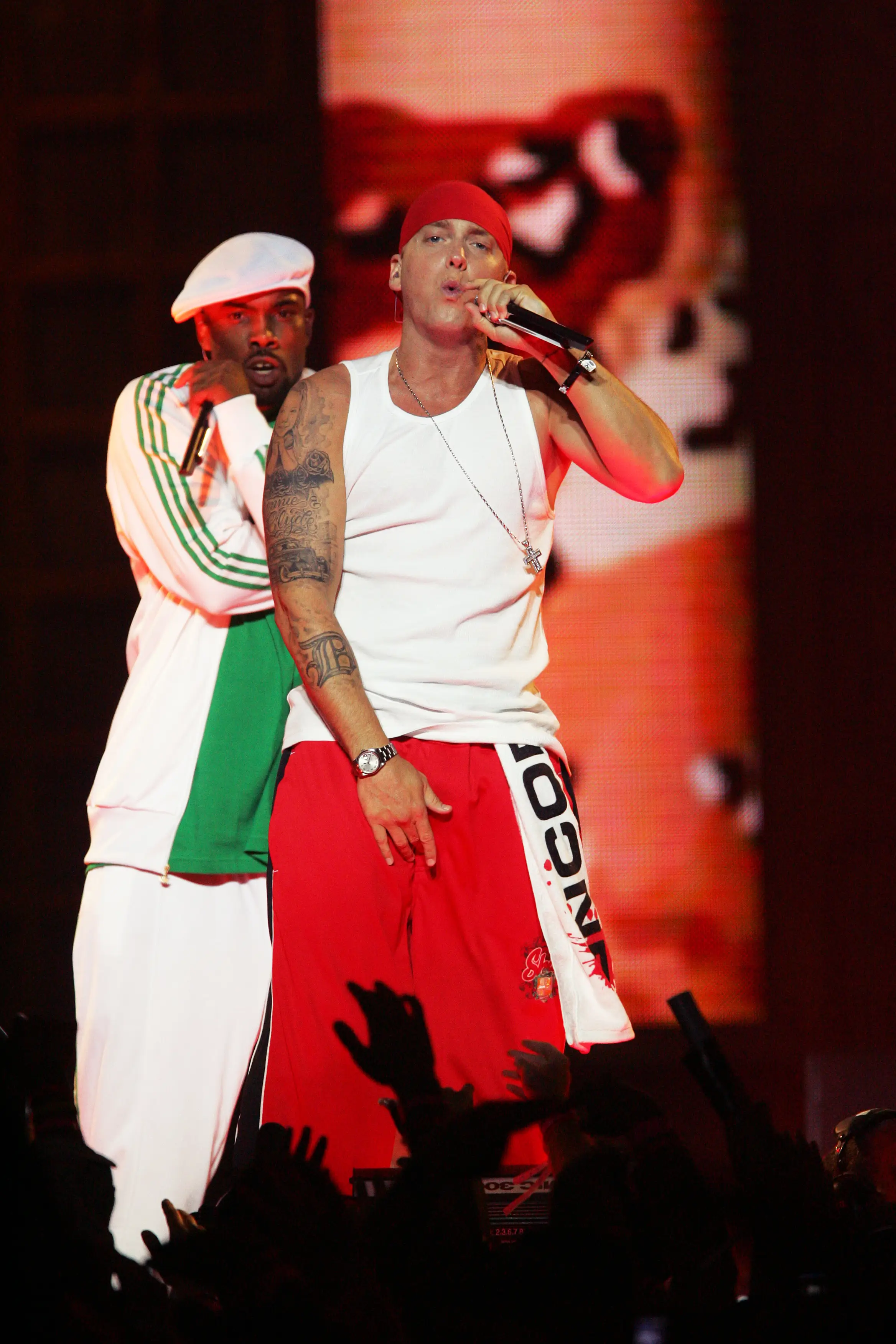 Eminem in 2005 before he supposedly 'died'.