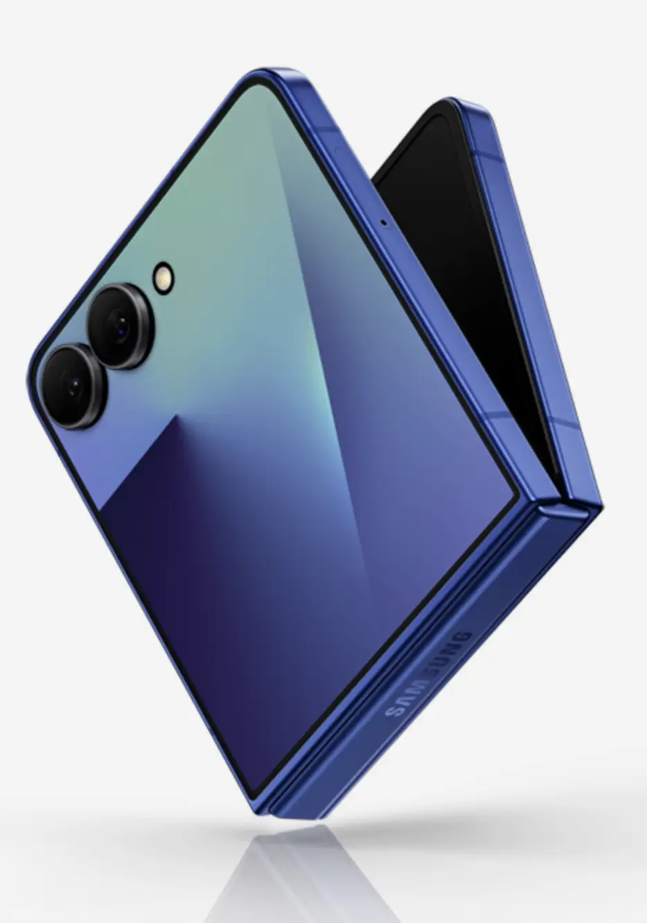 The flip-capable smartphones are being handed out to athletes (Samsung)