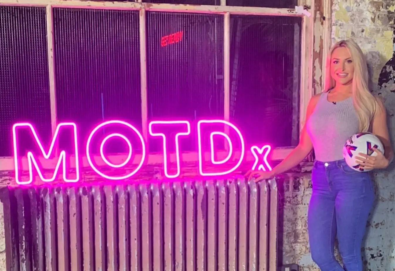 Jones worked on Match of the Day X for the BBC. (Instagram/ElJonesUK)