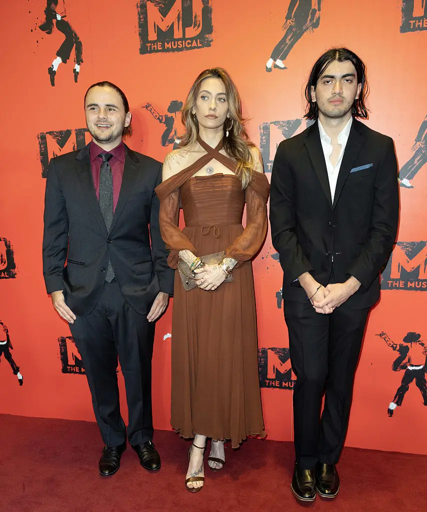 One of Bigi's most recent public appearances was at the press night performance of 'MJ: The Musical', in London (Photo by Justin Goff Photos/Getty Images)