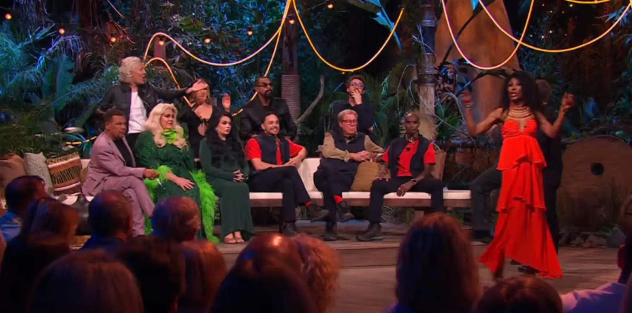 The star attempted to speak to the audience during the final but ended up walking off (ITV)