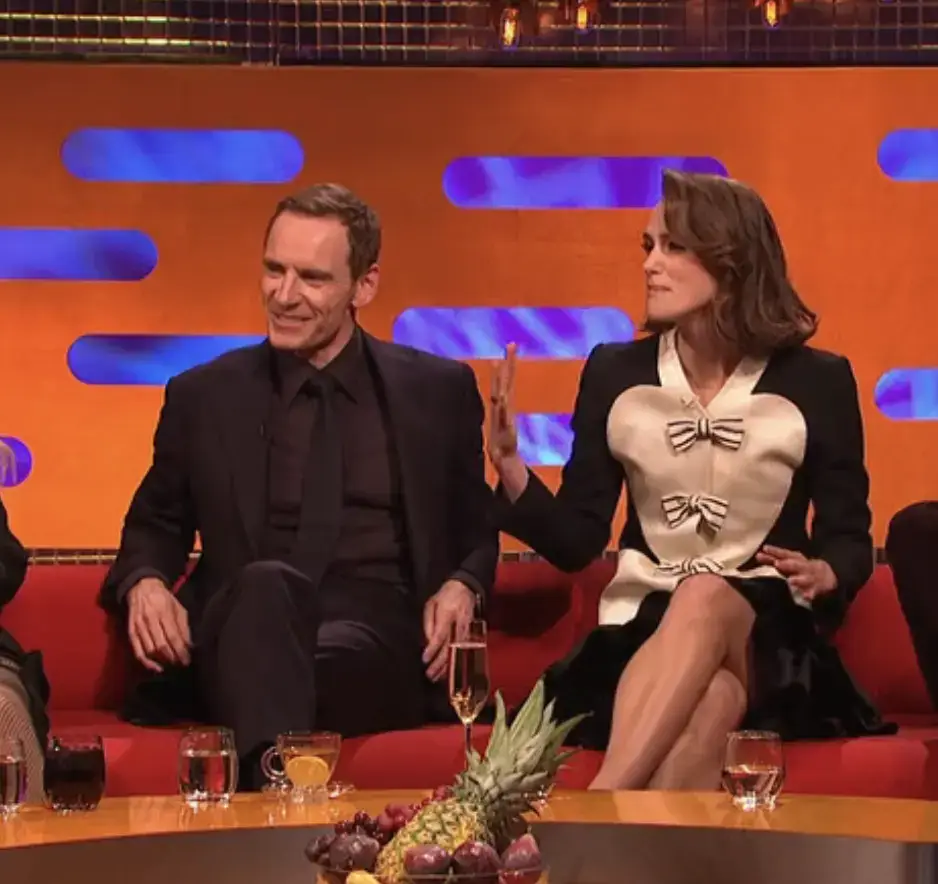 Keira Knightley spoke about her film with Michael Fassbender (The Graham Norton Show)