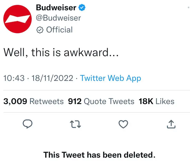 Awkward indeed.