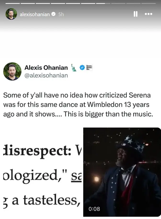 Serena Williams husband hit back at the people trying to criticise her. (Instagram/@alexisohanian)