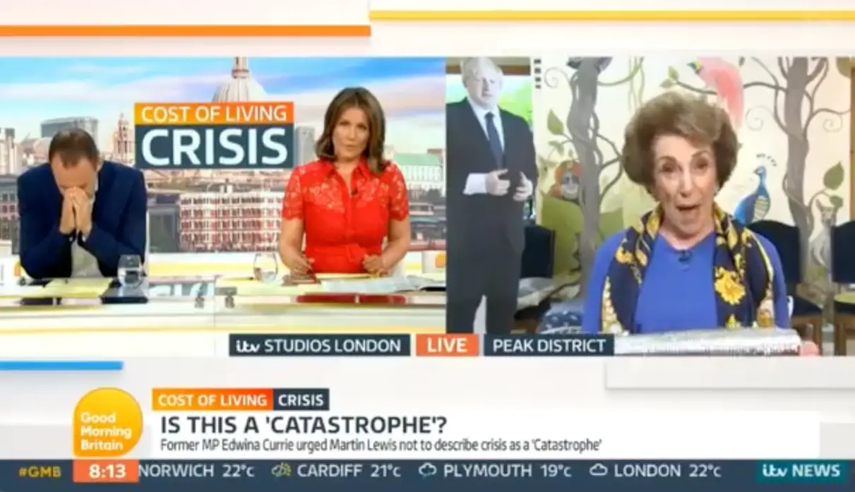 Martin Lewis held his head in his hands in despair.