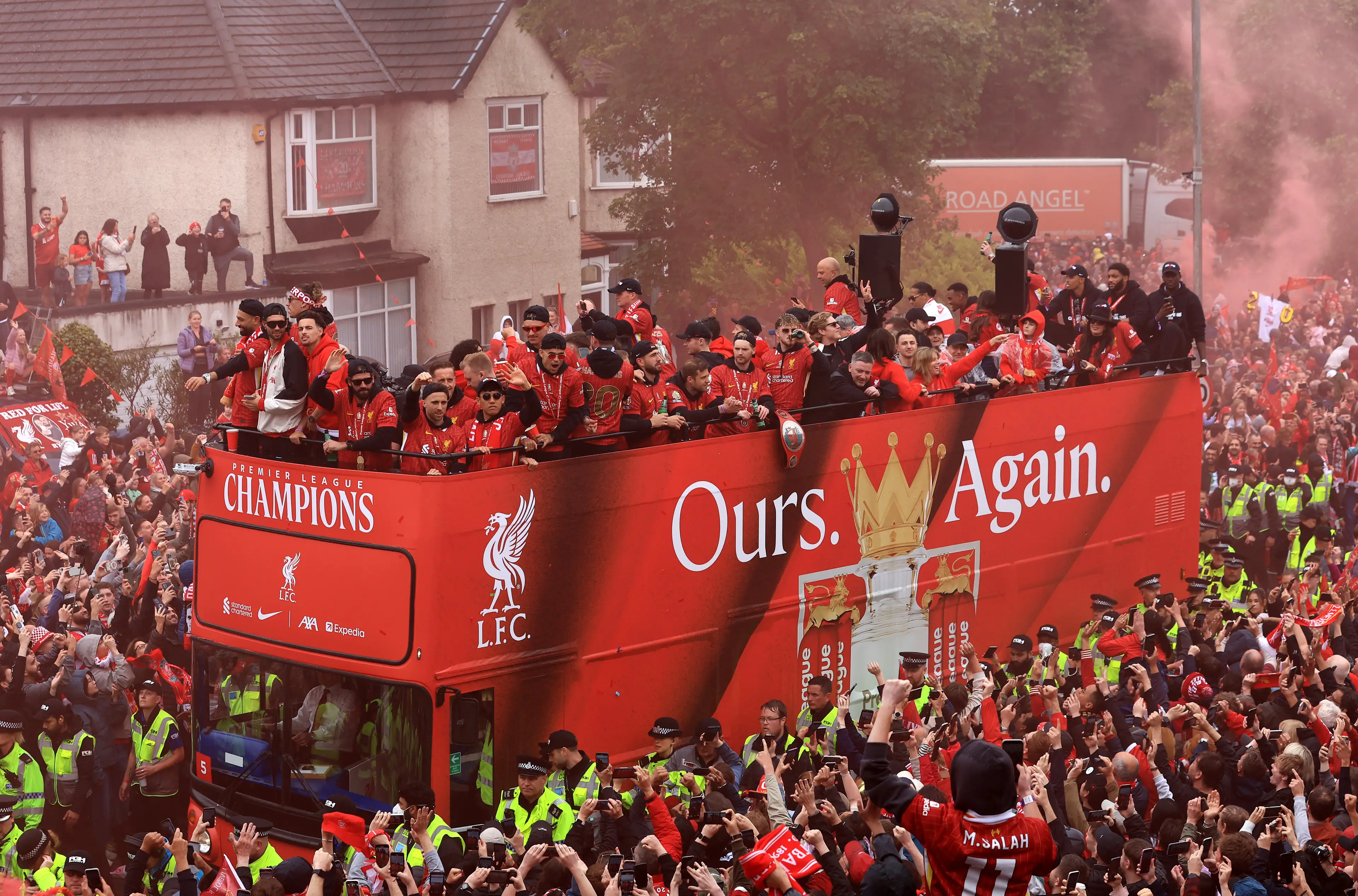 The day was supposed to be dedicated to Liverpool's 20th Premier League title (Jess Hornby/Getty Images)