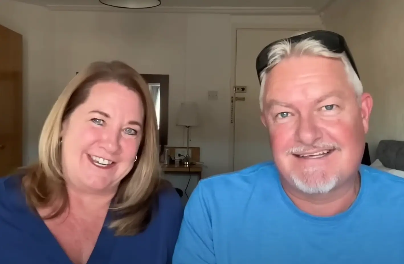 Johan Bodin and Lanette Canen are remaining positive about their situation (YouTube/@livinglifeonacruise)