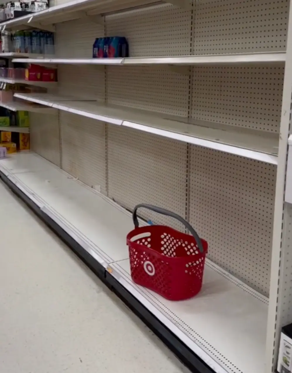 Shelves have been cleared as Hurricane Melton approaches (Tiktok/scouseblu)