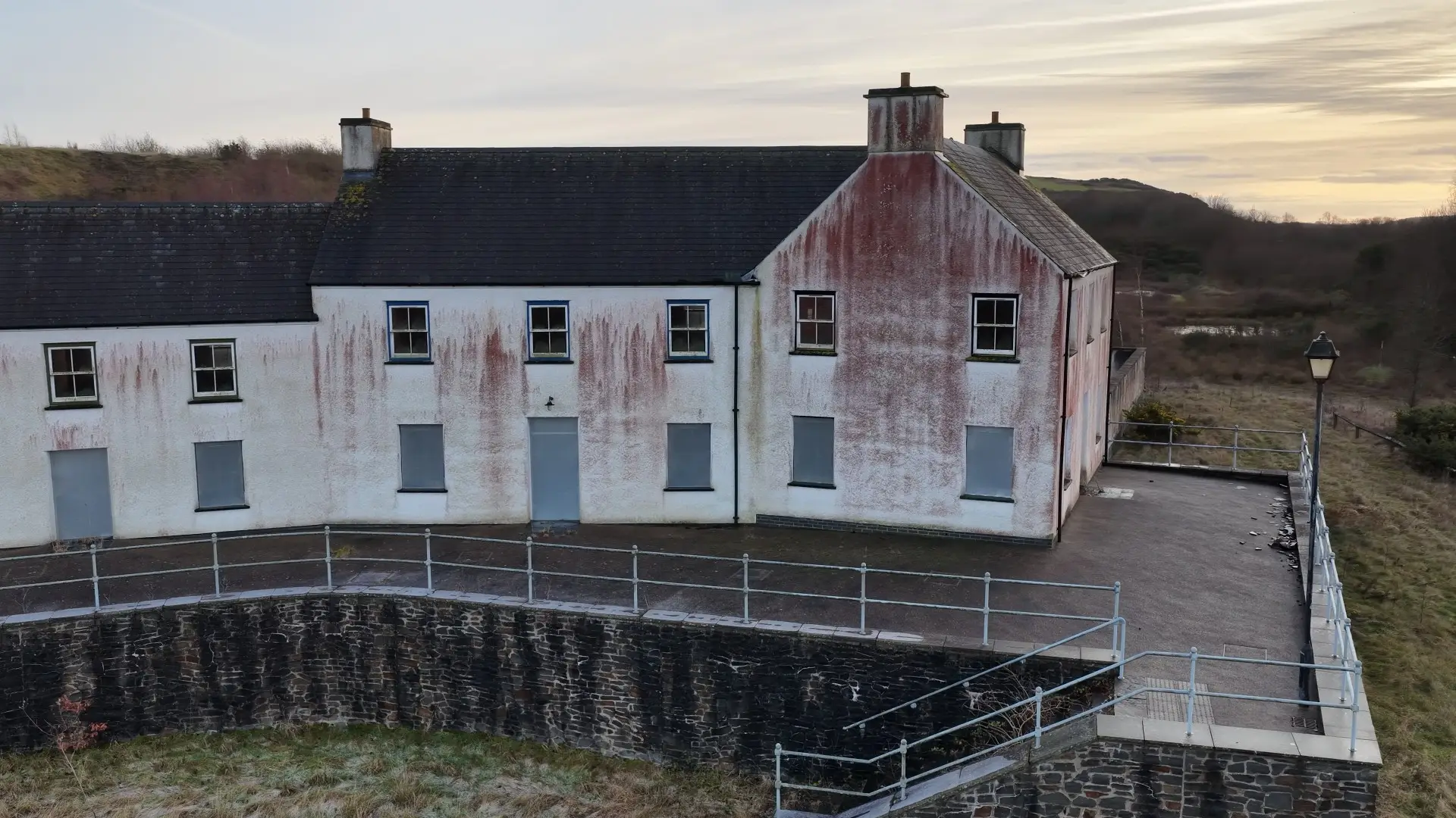 The red stains certainly don't help with the look of the village (WNS)