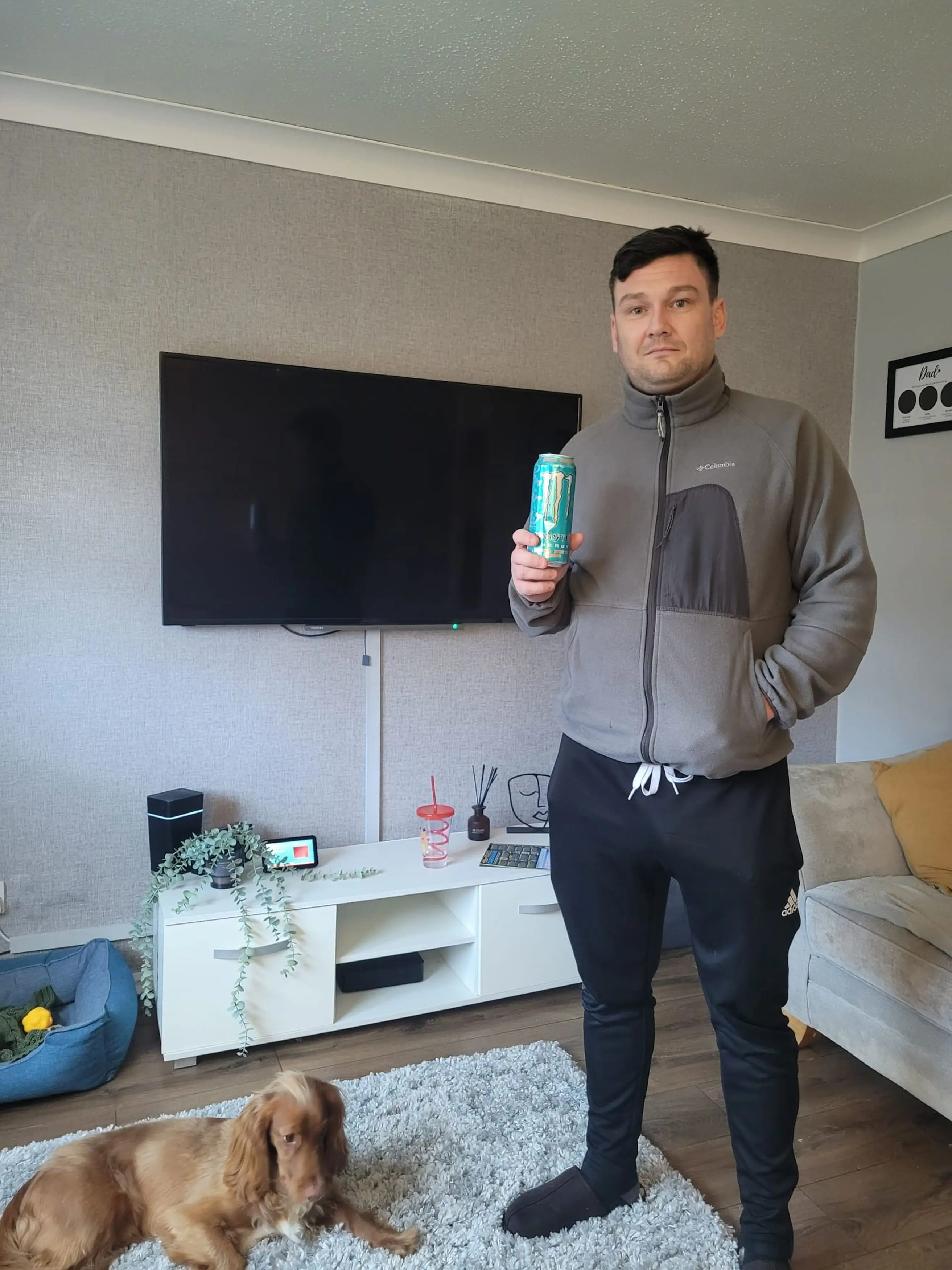 He was drinking two litres of the stuff a day.