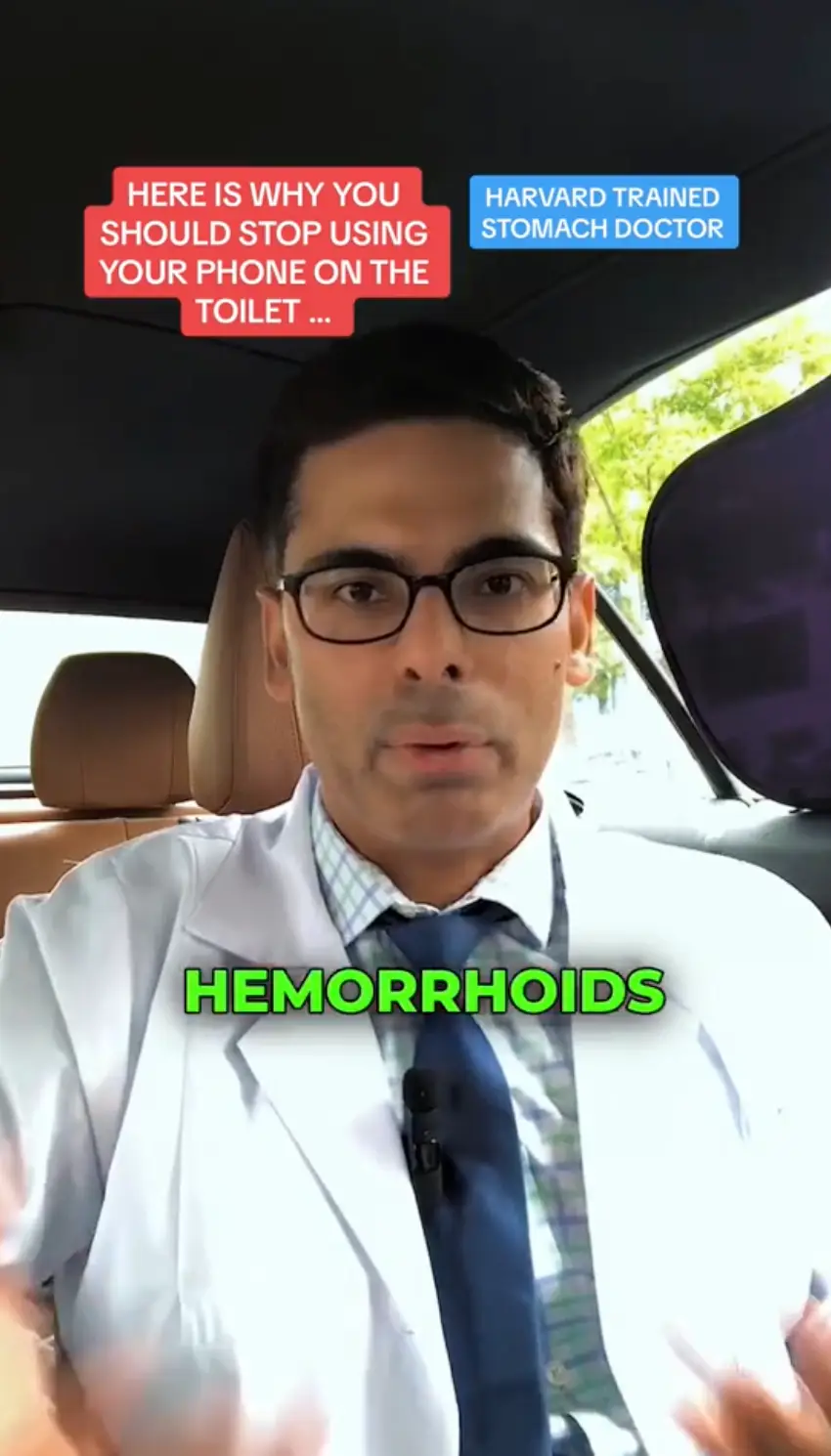 Doctor Sethi has bad news for the doom-scrolling toilet users.