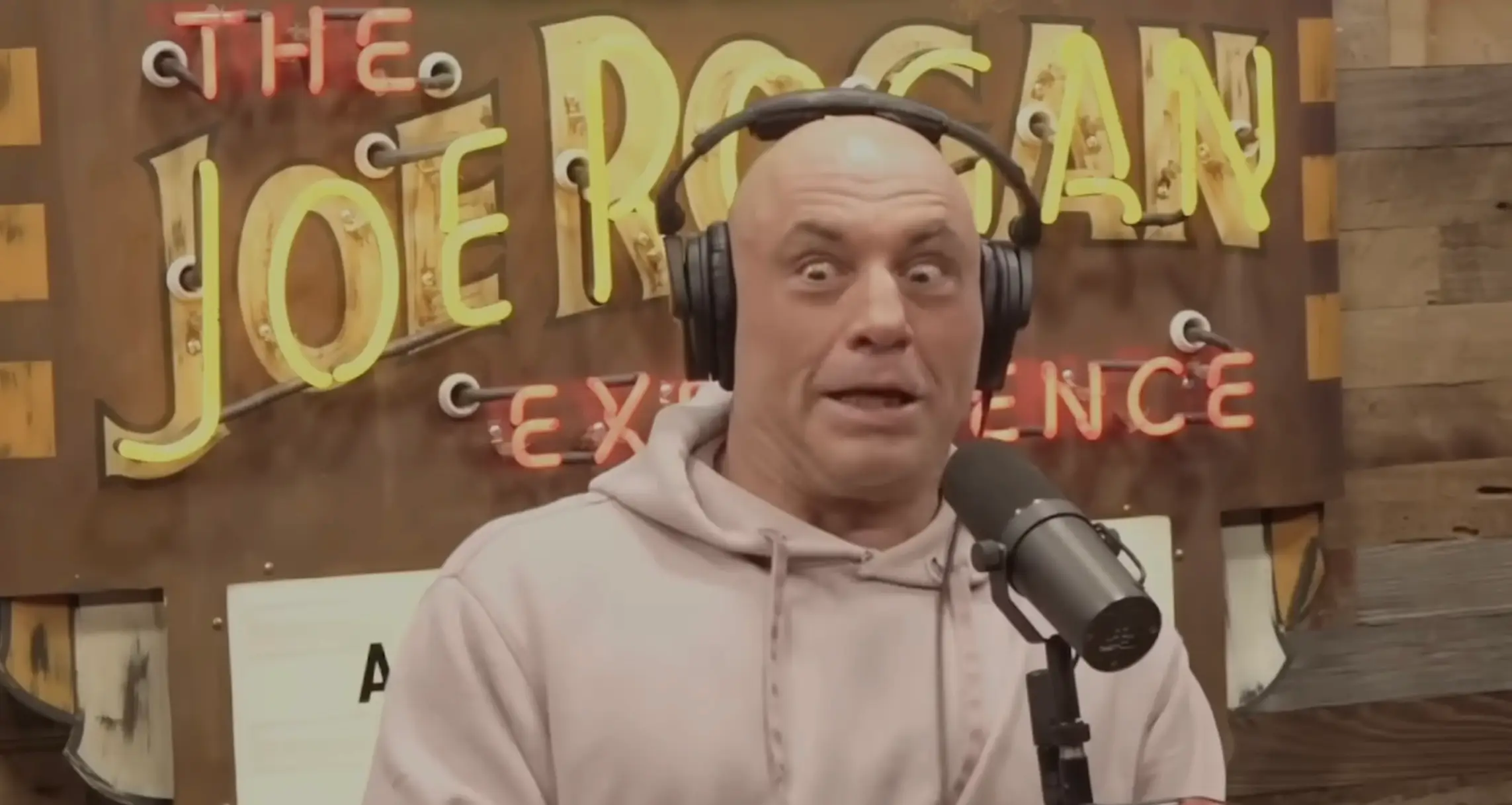 Rogan admitted he was left unnerved by hearing the dictator talk in English (YouTube/PowerfulJRE)