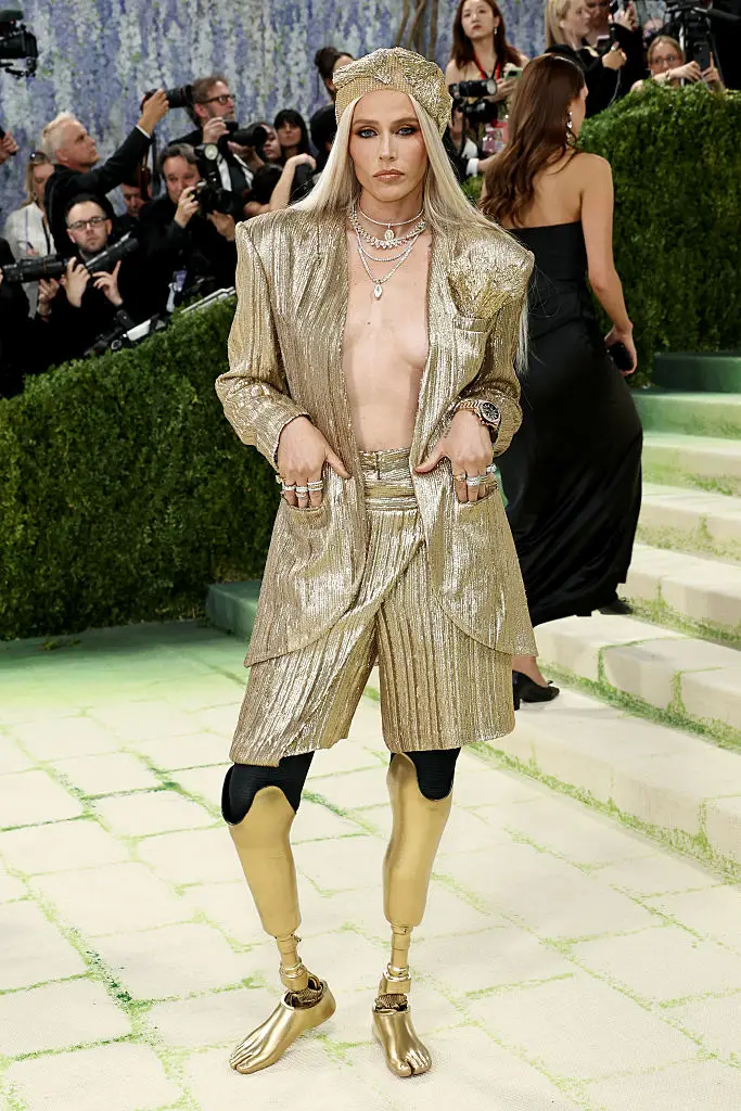 Model Lauren Wasser made her debut at the 2026 Met Gala (Jamie McCarthy/Getty Images)