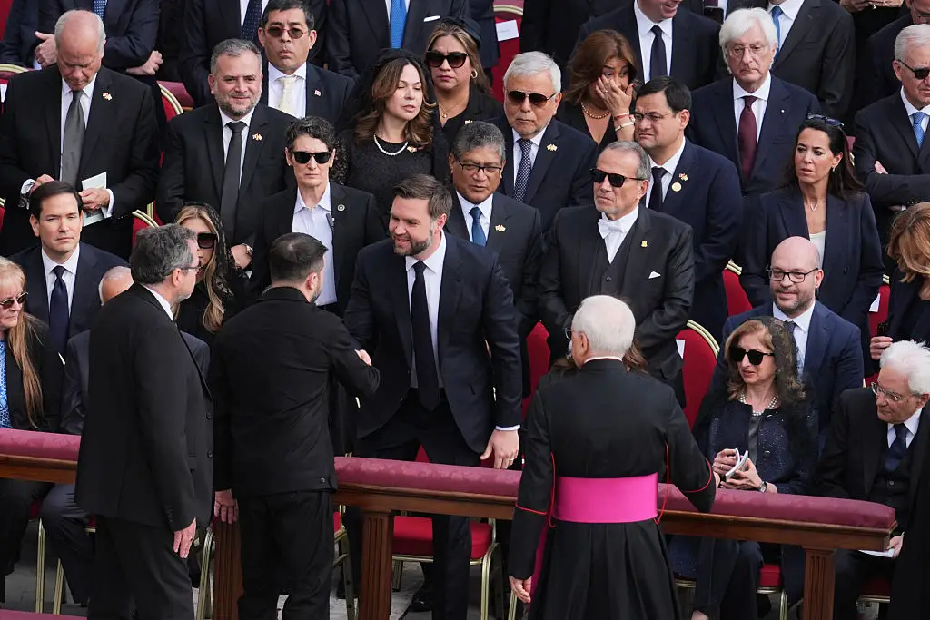 Zelenskyy and Vance shook hands (Jacquelyn Martin - Pool/Getty Images)