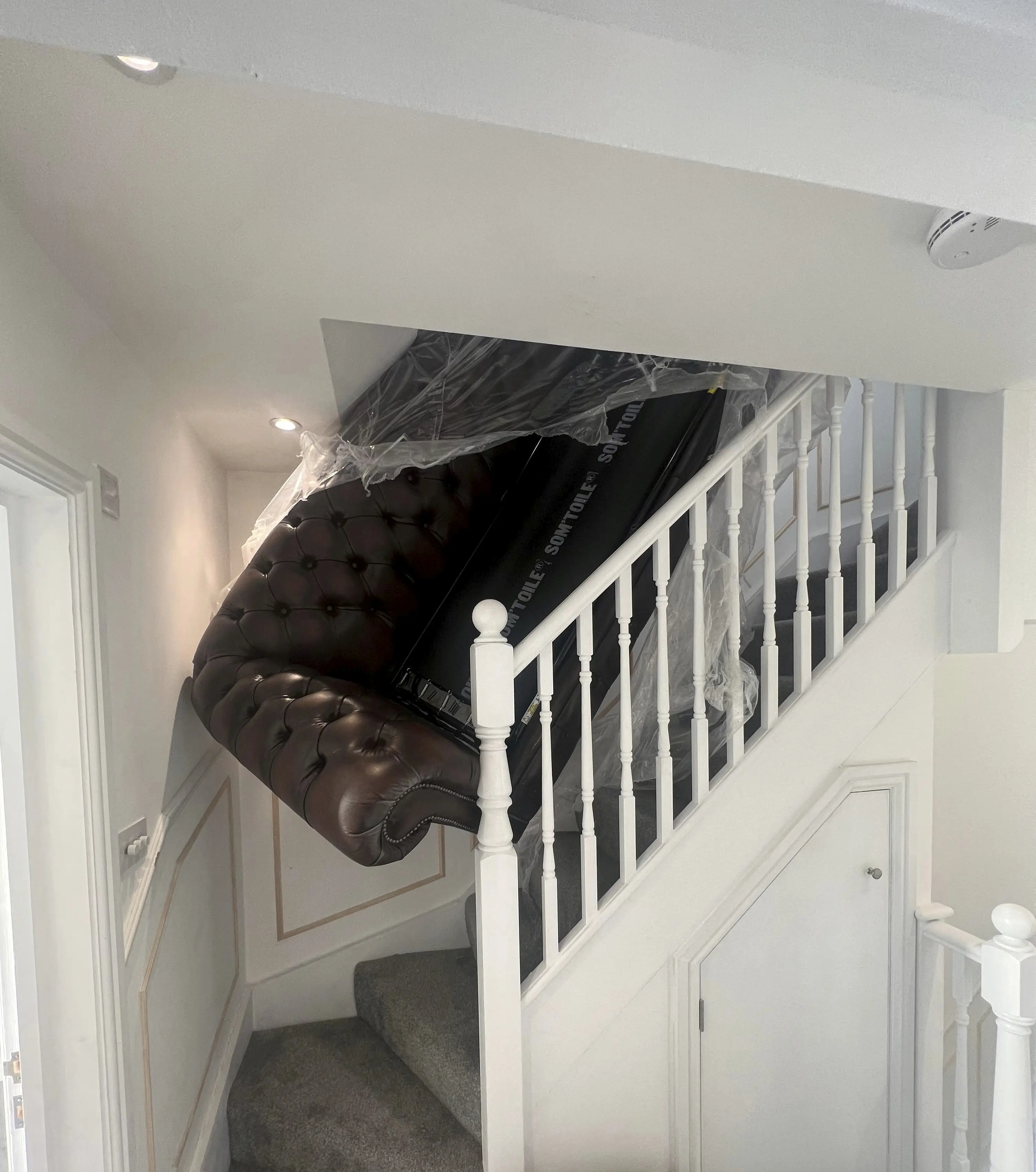 Luke Ansell says his new couch from designersofas4u.co.uk was supposed to be delivered safely on January 19 at his home in Bournemouth.