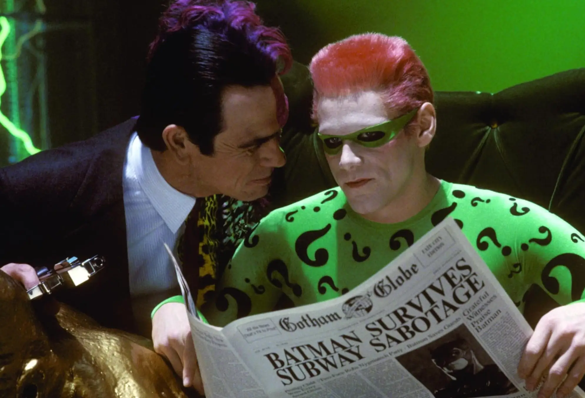 Carrey claims that Jones told him he 'hated' him (Warner Bros.)