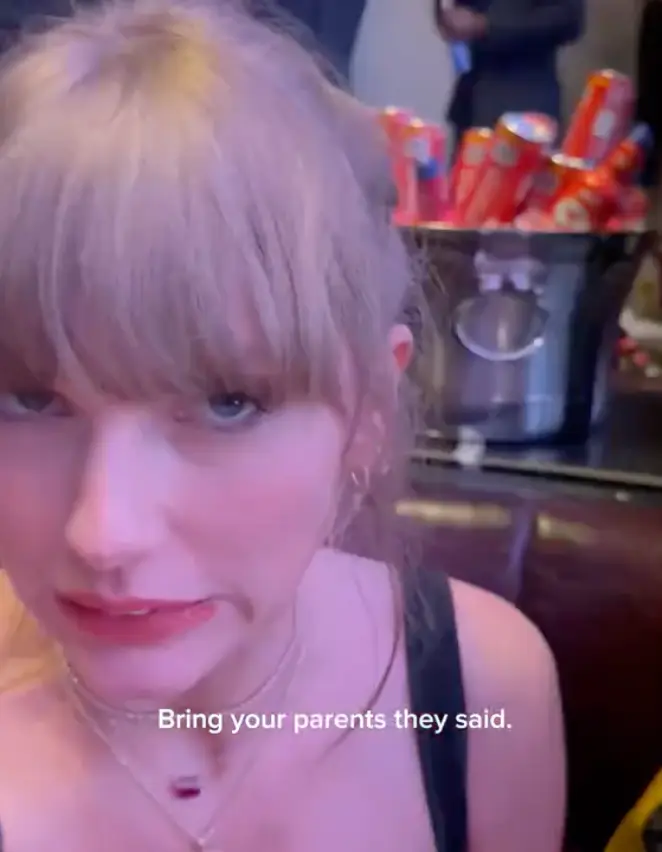 Swift looked a little awkward.