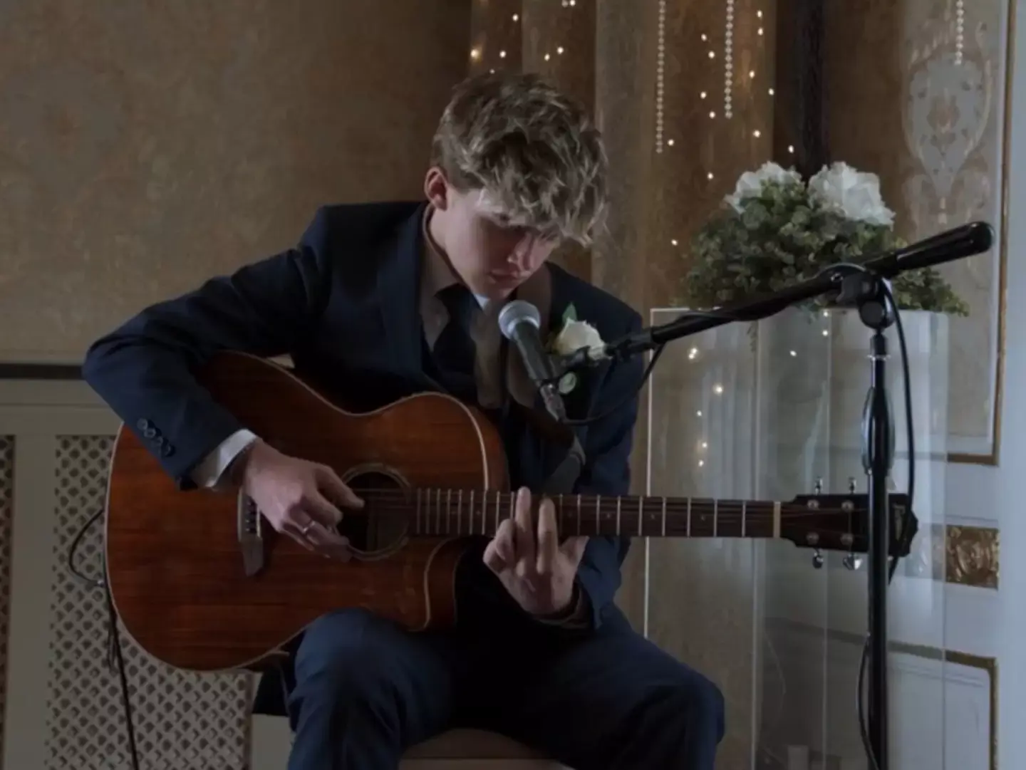 Neil the not so baby also wowed viewers with a performance of 'Blackbird' by The Beatles (BBC)