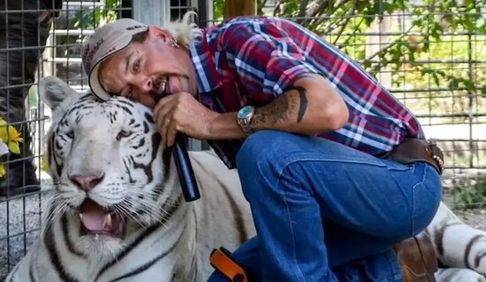 The Tiger King star has been repeatedly snubbed by both Trump and Biden despite his public pleas (Netflix)