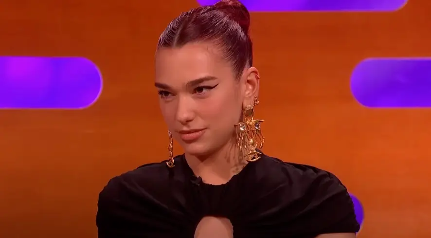 She initially looked a little reluctant to tell the couch (BBC)