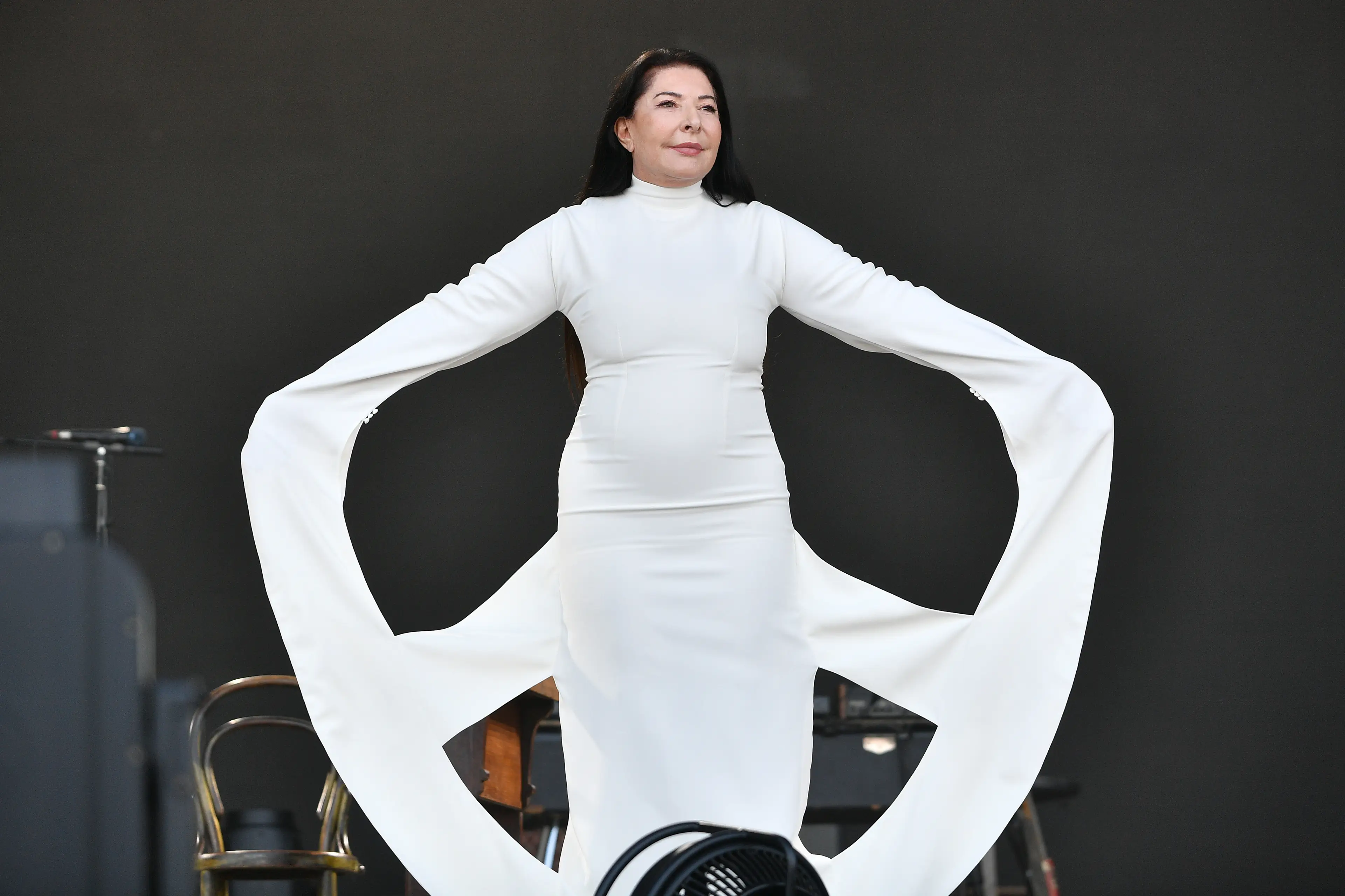 Her 2005 performance was a recreation of a 1972 performance called Seedbed (Jim Dyson/Redferns)