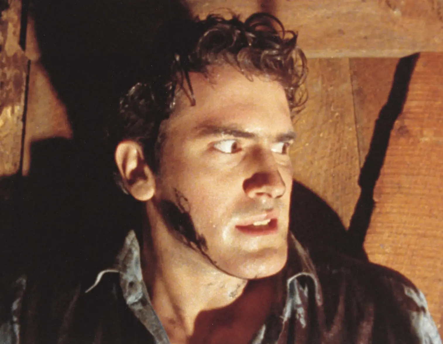 Bruce Campbell in The Evil Dead (New Line Cinema)