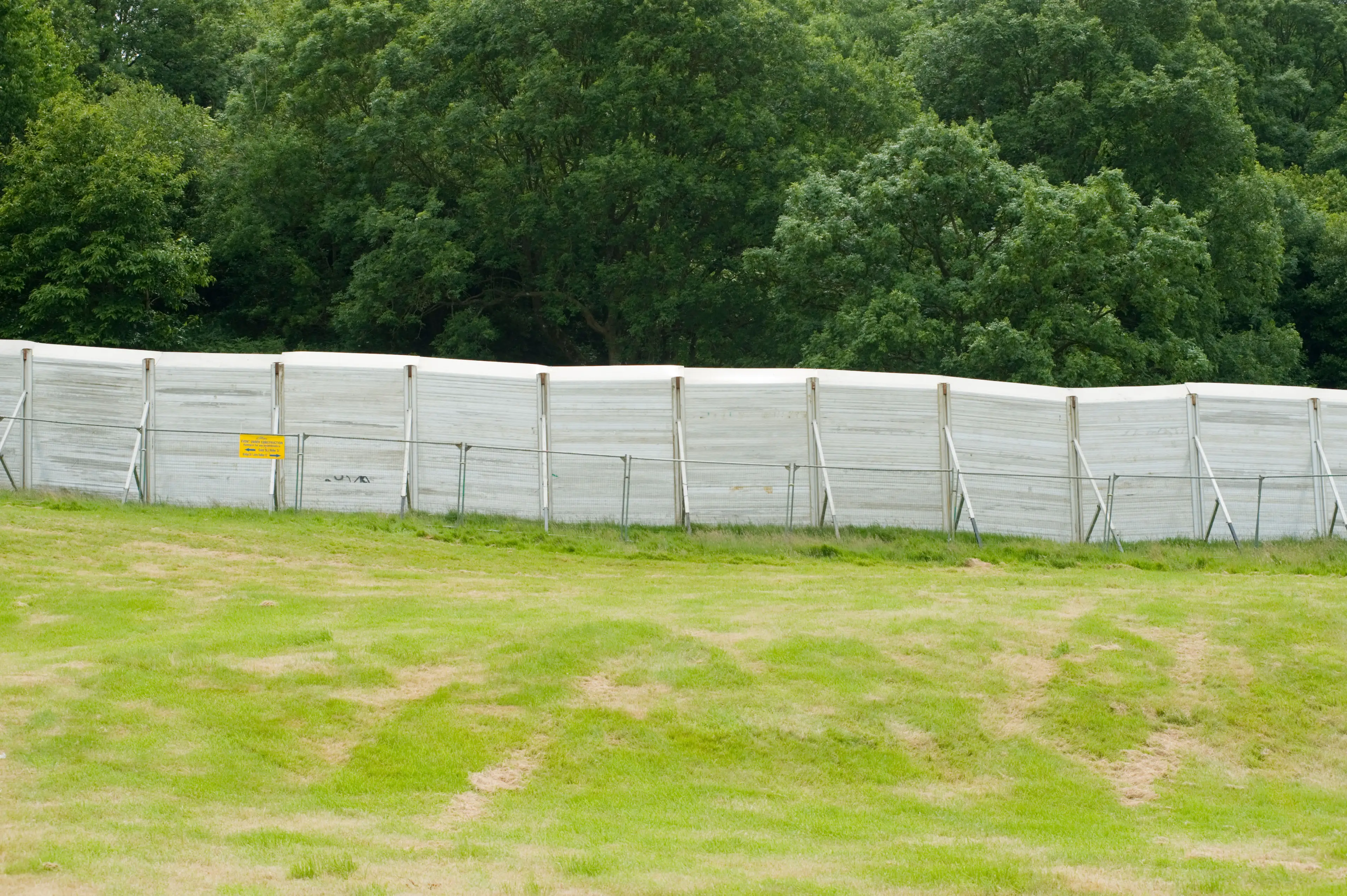 The fence at Glastonbury Festival.