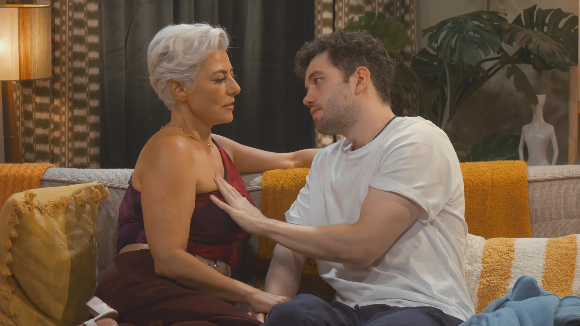 Celeste and Danielle also get hands-on with the participants. (Channel 4)