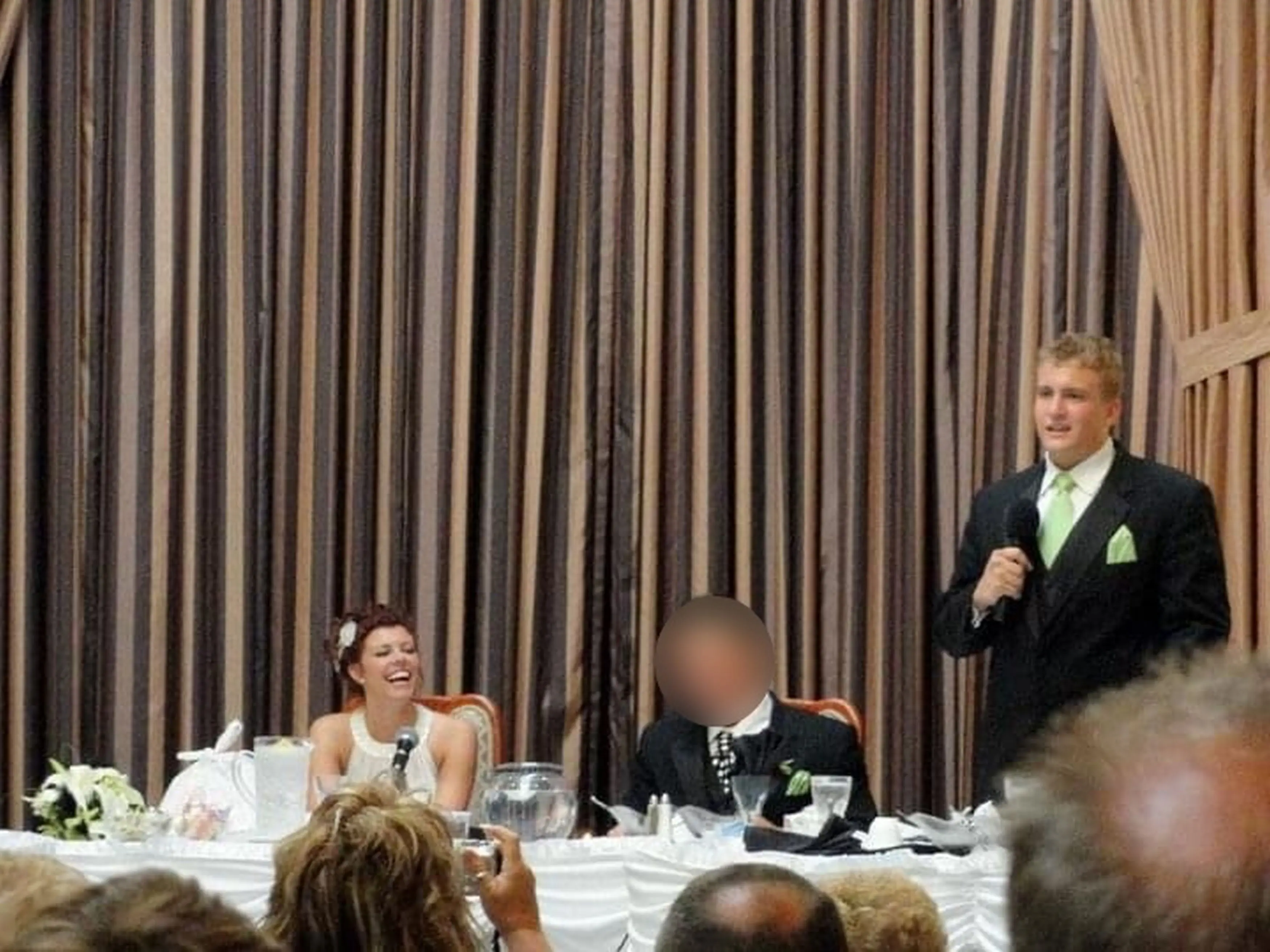 Desiree and Bryant at her first wedding.