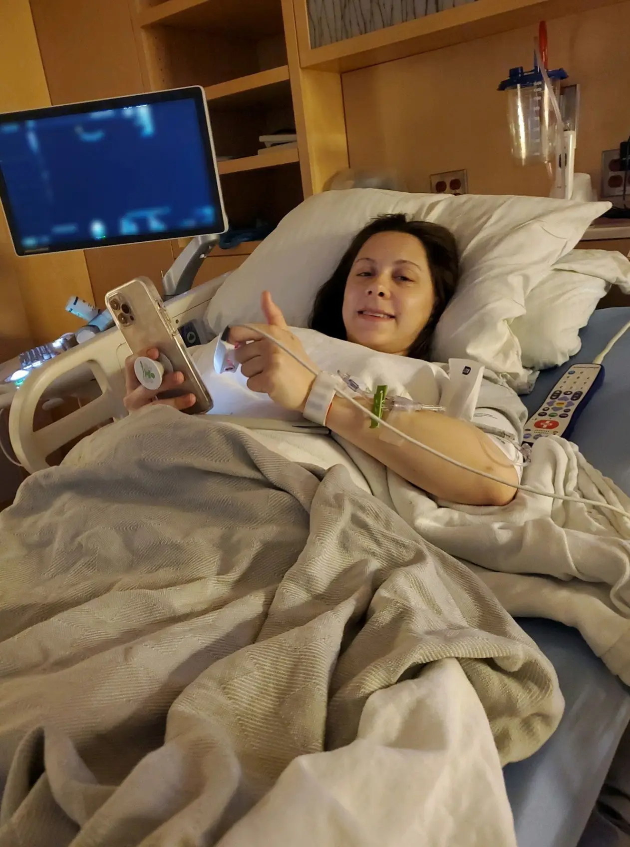 The mother 'died' for around a minute (Kennedy News and Media)