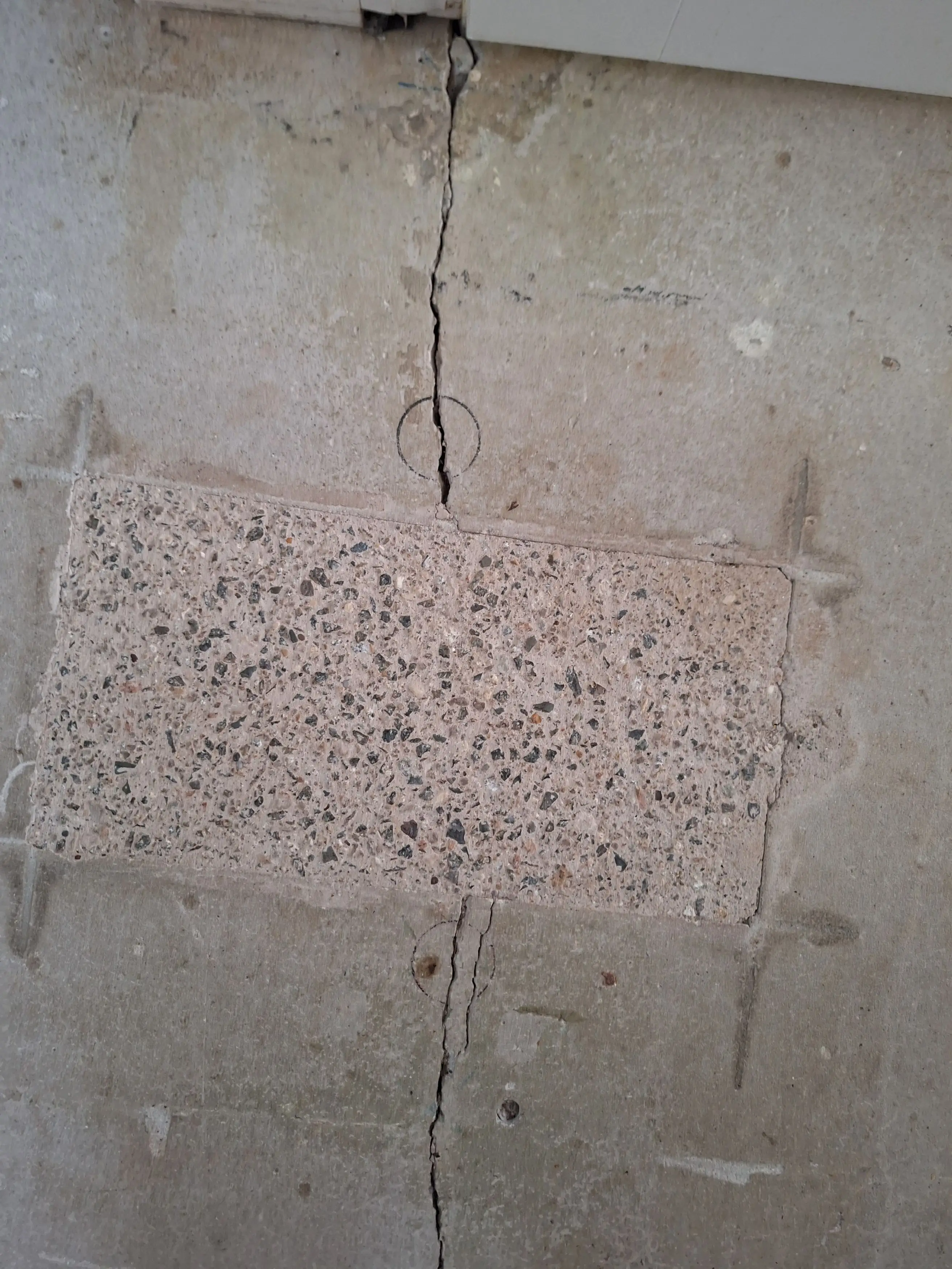 The couple say the flooring has been covered in cracks since they moved in (Kennedy News and Media)