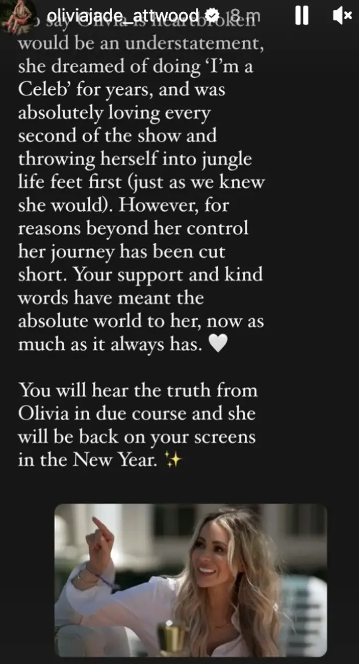 Olivia's loved ones released a statement.