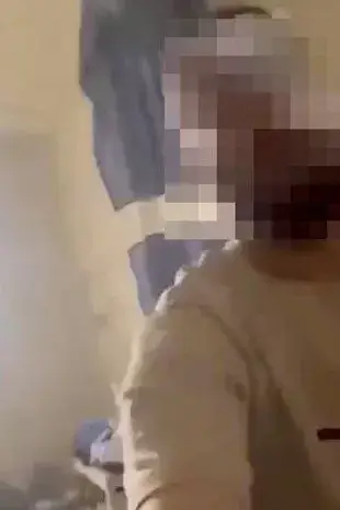 Another inmate filmed the whole thing and called his friend a 'gangster'. X