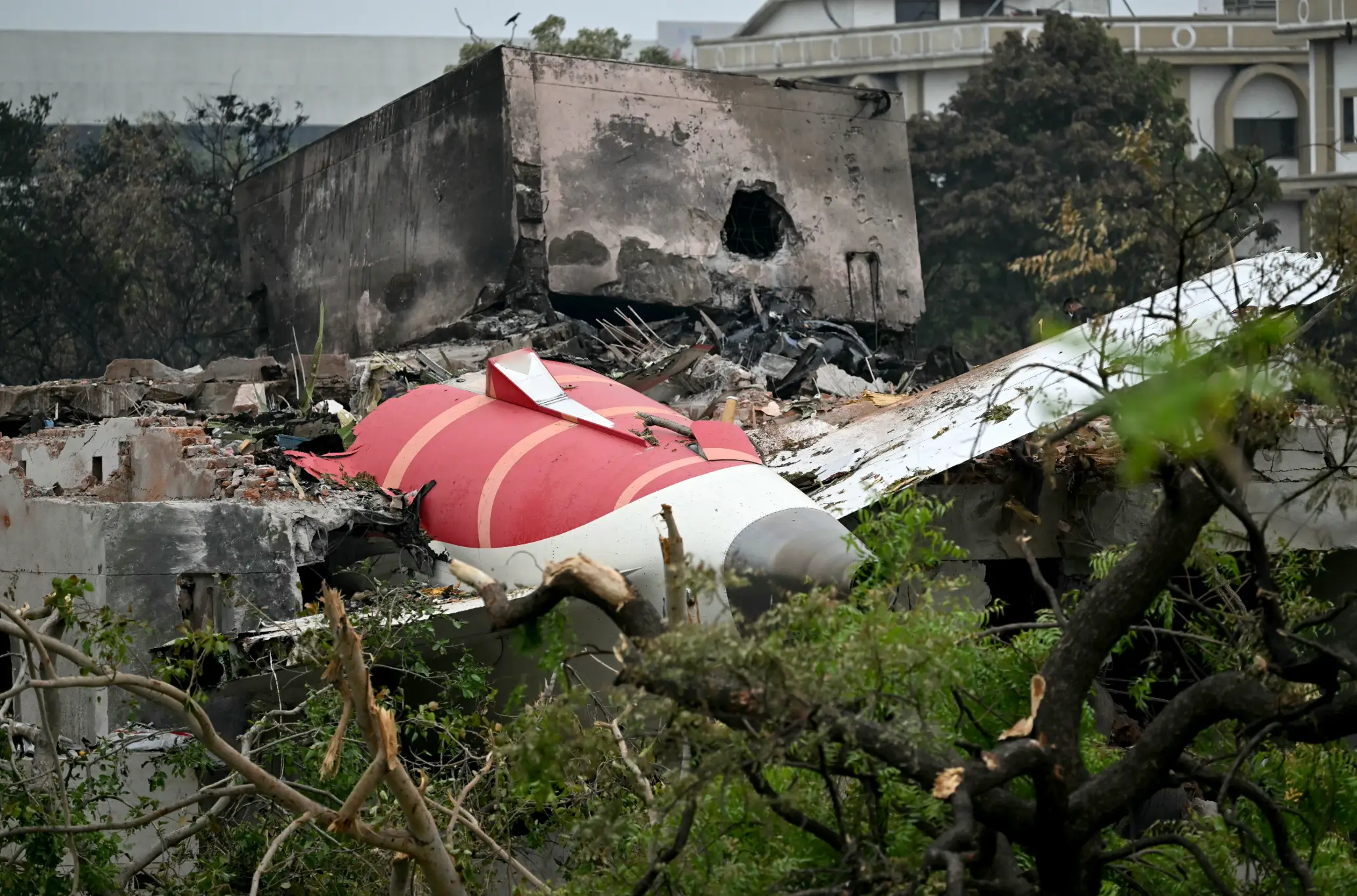 Romesh miraculously survived the crash (PUNIT PARANJPE/AFP via Getty Images)