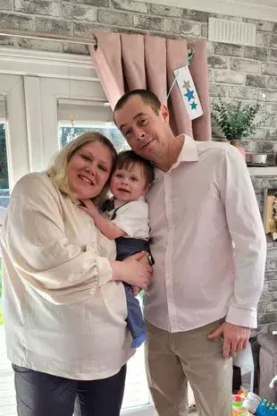 Parents Zoe and Stuart came home from their family camping trip with an unexpected arrival (Kennedy News and Media)